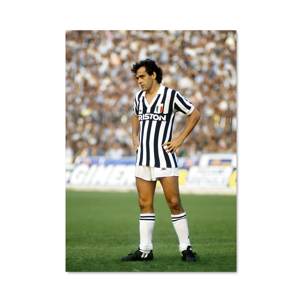 Poster Michel platini pieds